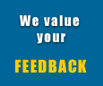 We value your Feedback